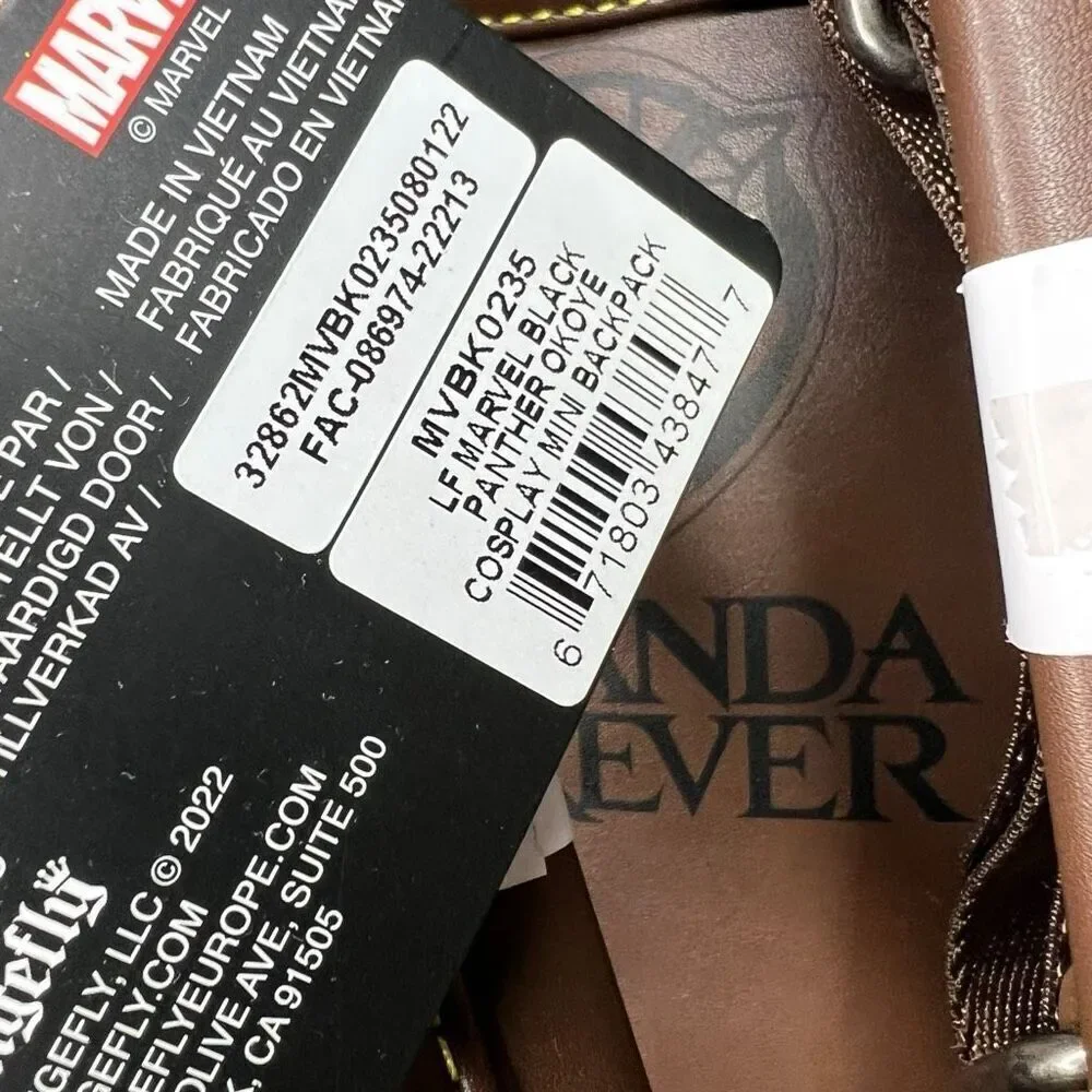 NEW Loungefly Marvel Black Panther Okoye Cosplay Mini Backpack